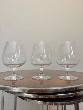 3 Riedel Crystal Brandy / Cognac Snifter Glasses - Hand Blown In Austria